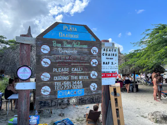 Daaibooi welcome sign