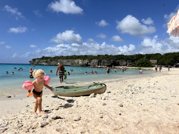 Naomi at Daaibooi Beach